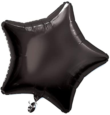 Black Star Shape Foil Mylar Helium Balloon Birthday Party Decoration Foil Balloons