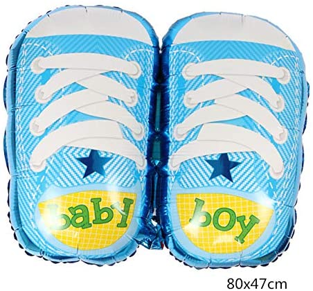 Shoe Shape Baby Boy Balloon Helium Quality Foil Balloon For Baby Welcome/Shower Party Supply Decorations