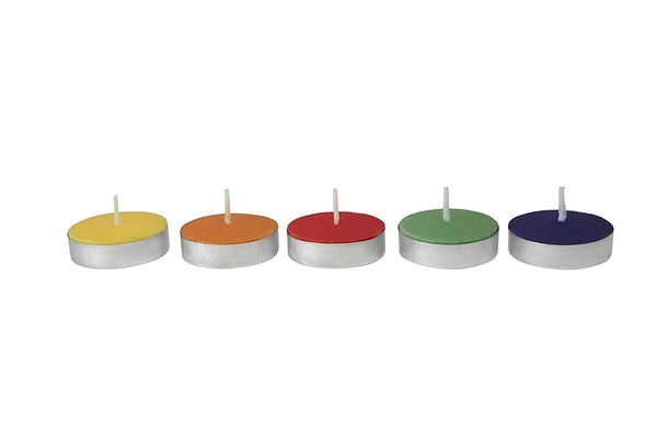 T Light Multi Color Candles-Diwali