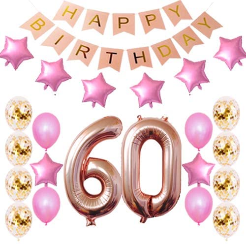 60th Birthday Decorations Party Supplies