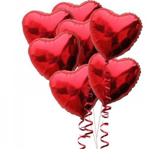 18 Inch Red Heart Balloons, Heart Shaped Balloons, Love Balloons For Wedding Decoration Party, Birthday Party