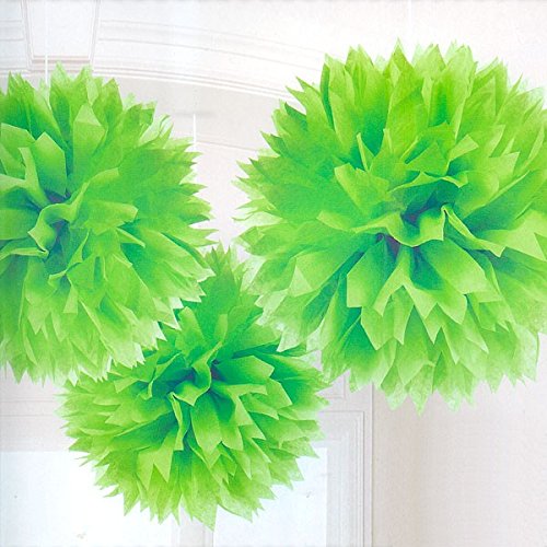 Green Tissue Paper Pompom for Decorations