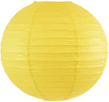 Yellow Black And Creme Tissue Paper Pom Poms And Paper Lanterns -Birthday Party Decorations