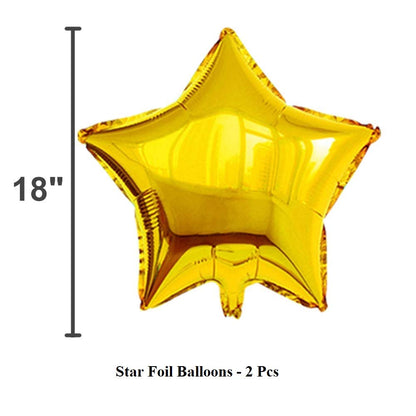 Happy Birthday Balloons Set -(Gold)