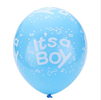 It's A Boy  Latex Party Balloon New Born Baby Boy Decorations