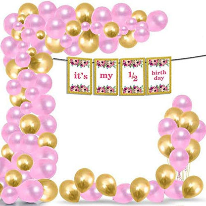 Half Birthday Girls  Party Decorations