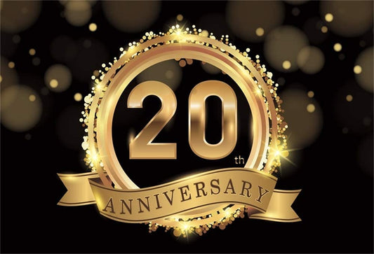 20th Anniversary Party Backdrop Banners for Couples