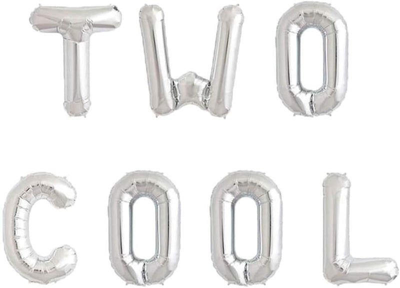 Two Cool Balloons, Two Cool 2Nd Birthday Party Banner -Second Birthday Boy Party Supplies Decoration