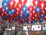 Red And Blue Latex Balloon For Super Heroes Party,Boys Birthday Party