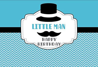 Little Man Theme Party Backdrop