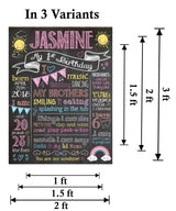 You Are My Sunshine Theme Customized Chalkboard/Milestone Board for Kids Birthday Party