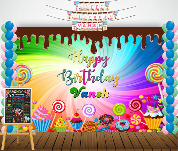 Candy Land Birthday Party Personalized Complete Kit