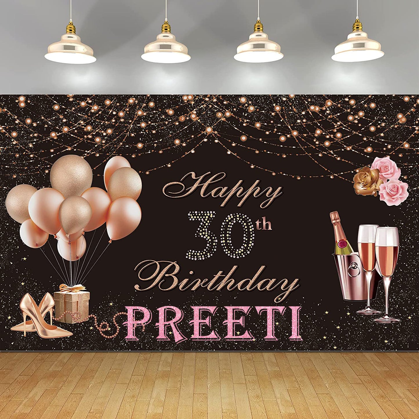 30th Birthday Party Backdrop 