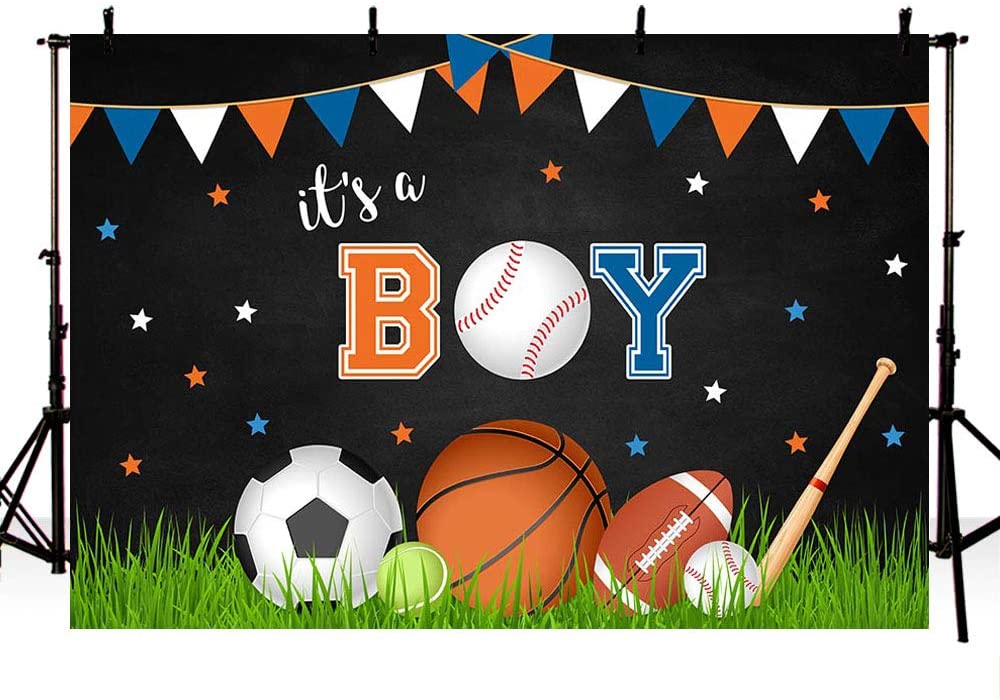 Sports  Theme Birthday Party Backdrop 