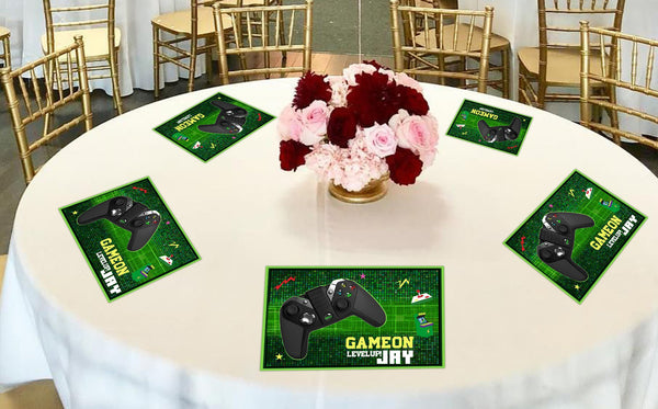 Gaming Birthday Party Table Mats for Decoration