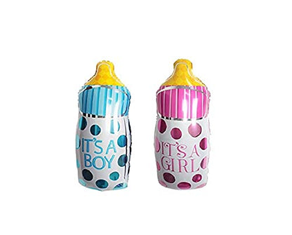 Boy Or Girl We Love You  23 pcs Baby Shower Decoration Combo for Banner and Metallic Blue, Pink Balloons with foil Balloons (Baby Shower)