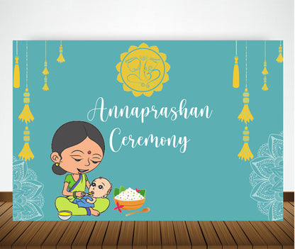 Annaprashan Ceremony Backdrop Banner Decoration