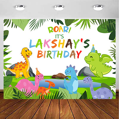 Dinosaur Theme Party Backdrop