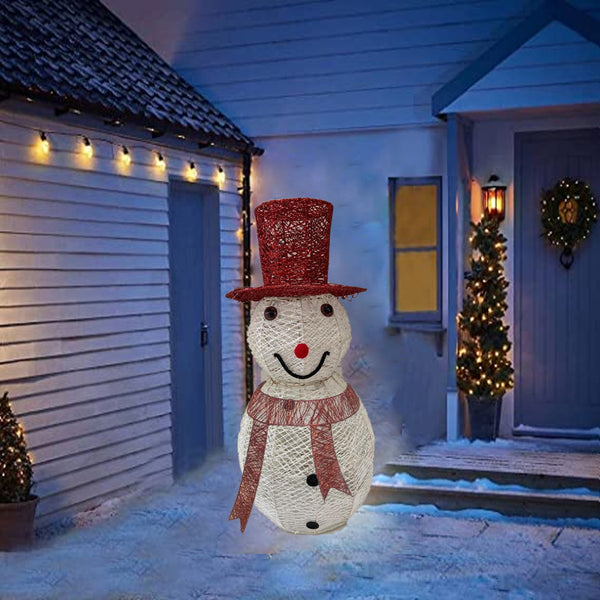 3ft Christmas Huge Snowman with Hat with Light