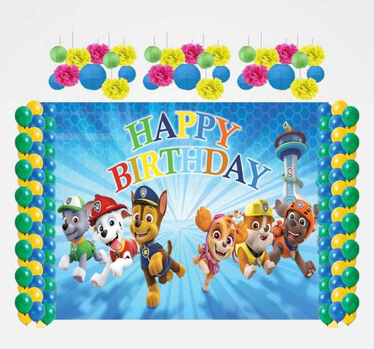 Paw Patrol Theme Birthday Party Complete Decoration Kit