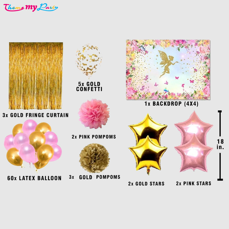Butterflies & Fairies Theme Complete Decoration Kit