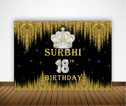 18th Birthday Party Backdrop 