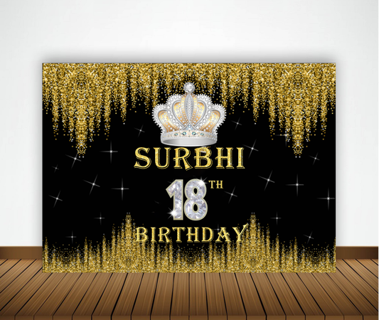 18th Birthday Party Backdrop 