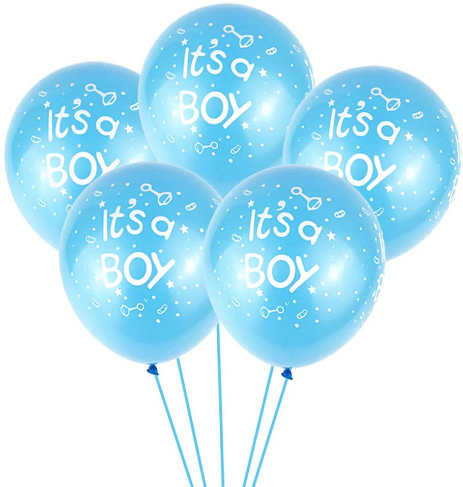 It's A Boy  Latex Party Balloon New Born Baby Boy Decorations