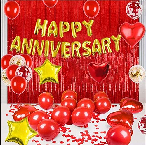 Anniversary Combo Kit  With Red Foil Curtains