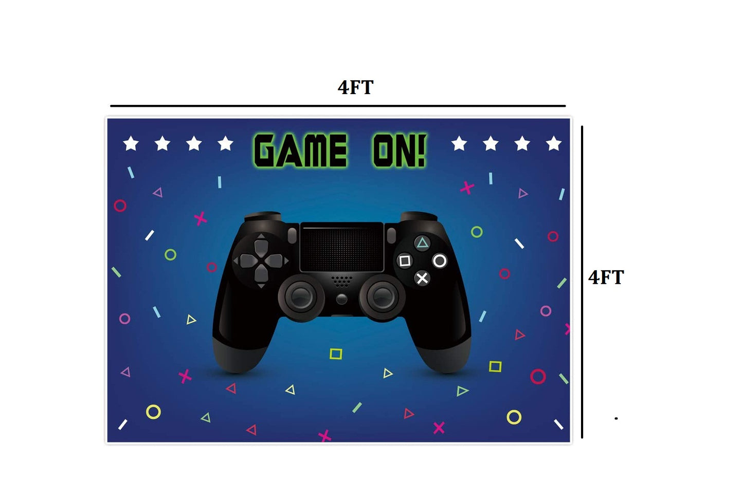 Gaming Theme Birthday Party Backdrop