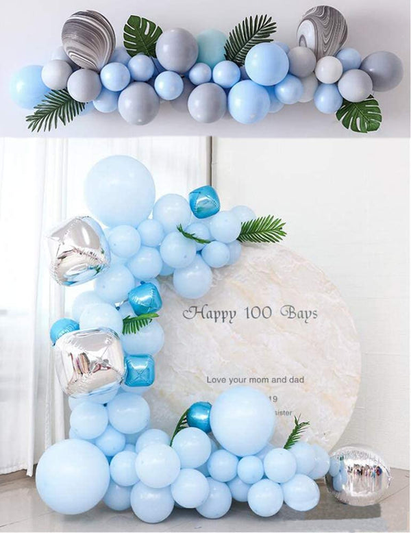 Blue Pastel Party Balloons For Decoration