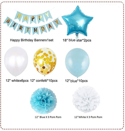 Blue Birthday Party Decorations