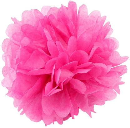 Pom Pom Flower Decoration Set Of 5 Pcs (Multi Color) For Birthday Parties, Anniversary Party & Baby Shower