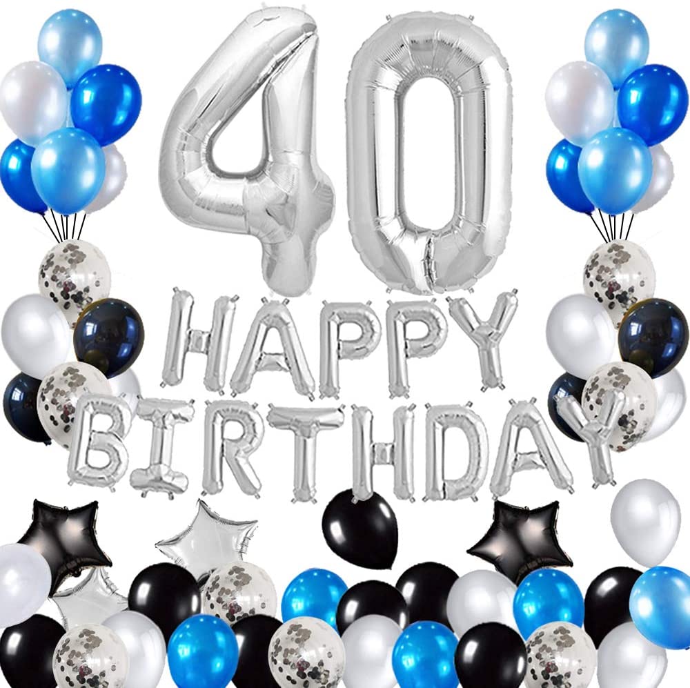40th birthday Decorations Birthday Party Supplies Set