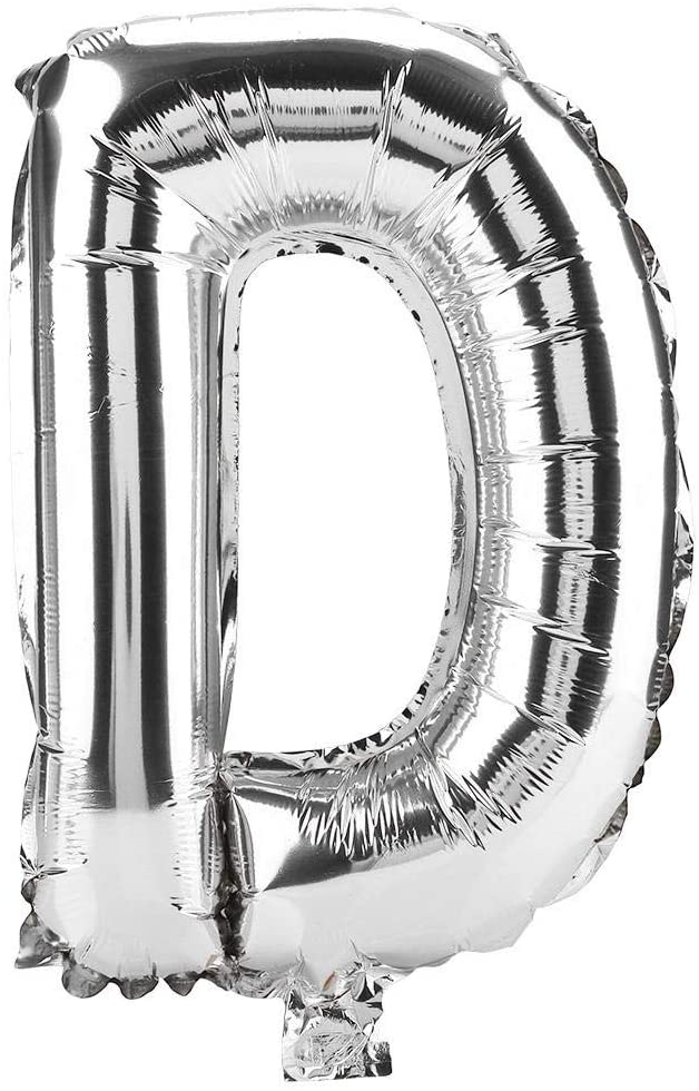 25Th Anniversary Silver Foil Letters Balloons combo kit