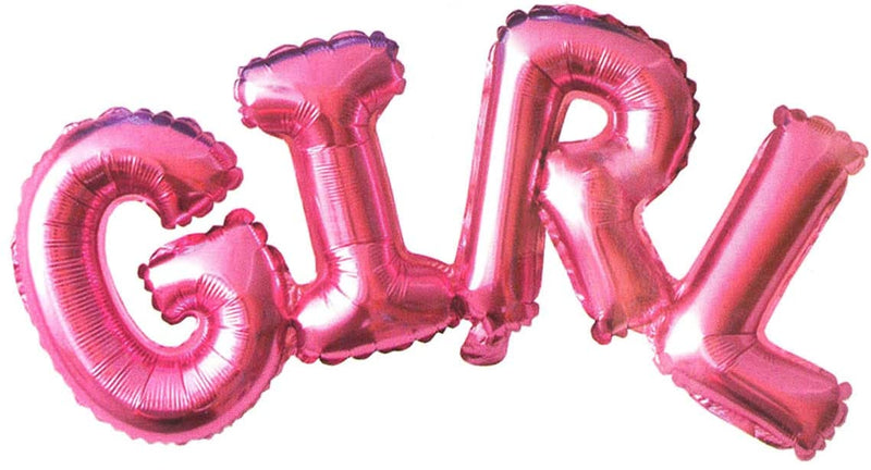 It'S A Girl Bottle Shape Foil Balloon And "Girl" Letter Foil Balloon. Helium Quality Foil Balloon For Baby Showers Party Supply Decorations