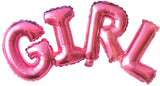 It'S A Girl Bottle Shape Foil Balloon And "Girl" Letter Foil Balloon Letter Helium Quality Foil Balloon For Baby Showers Party Supply Decorations