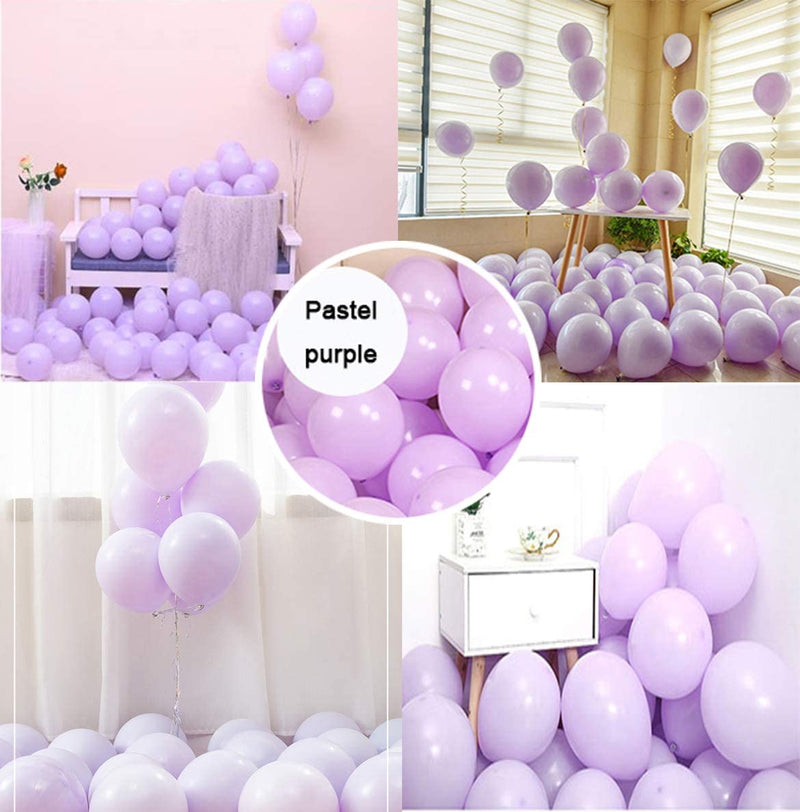 Purple Pastel Party Balloons For Kids Birthday And Baby Shower Decorations