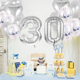 Silver 30th Birthday Decorations Party Supplies