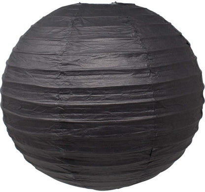 Orange And Black Paper Lanterns -12"Inch Great For Halloween Parties