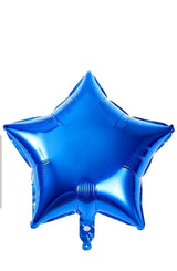 Birthday Decorations - Happy Birthday Banner Blue ,Stars Blue And Metallic Blue Balloons