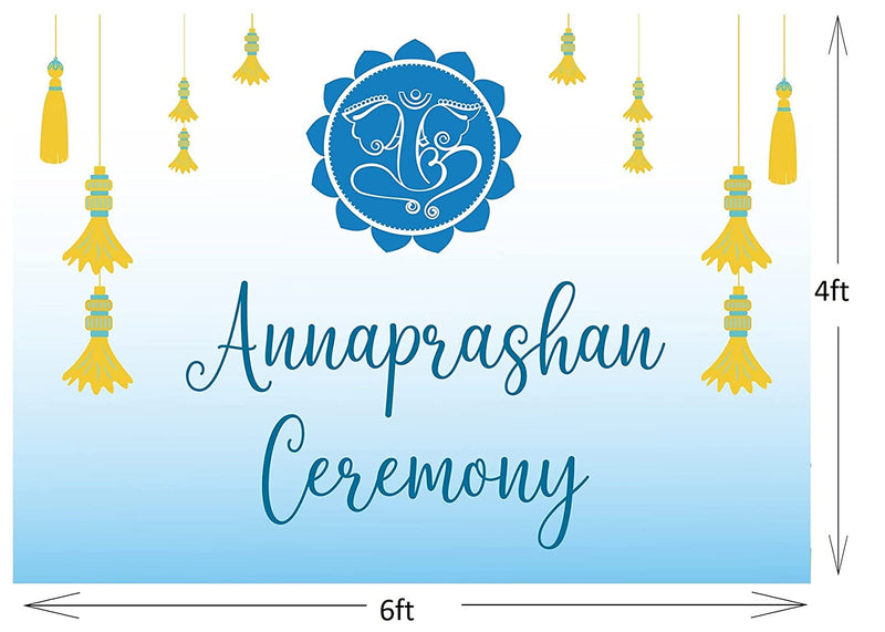 Annaprashan Ceremony Boys Backdrop  Banner Decoration