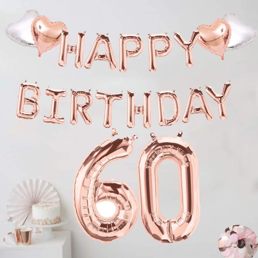 60th Birthday Decorations for Women