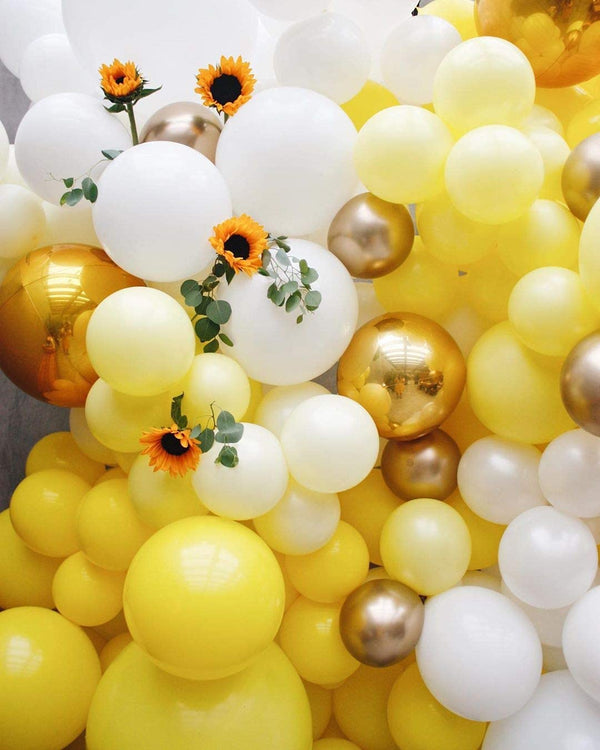 Yellow Pastel Party Balloons For Decorations