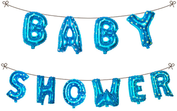 Baby Shower Foil Banner Balloon 16 Inch Letters Helium Quality Foil Balloon For Baby Welcome/Shower Party Supply Decorations