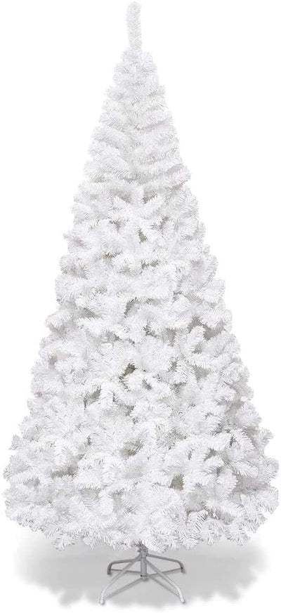 7ft White Snow Artificial Christmas Tree for Indoor/Outdoor Decorations