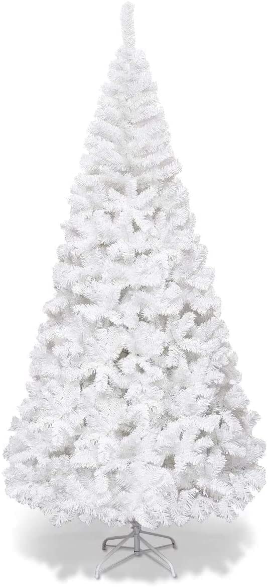 6ft White Snow Artificial Christmas Tree for Indoor/Outdoor Decorations