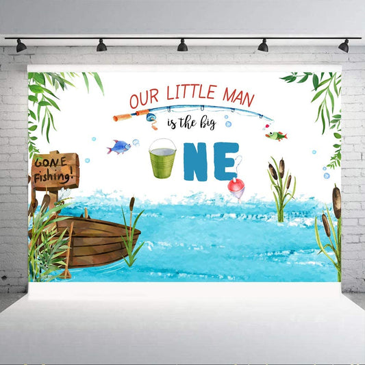 Little Man Theme Party Backdrop