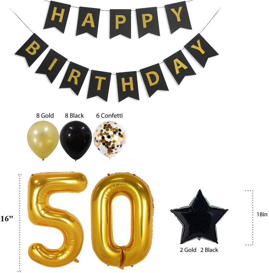 50Th Birthday Decorations Gifts For Men & Women