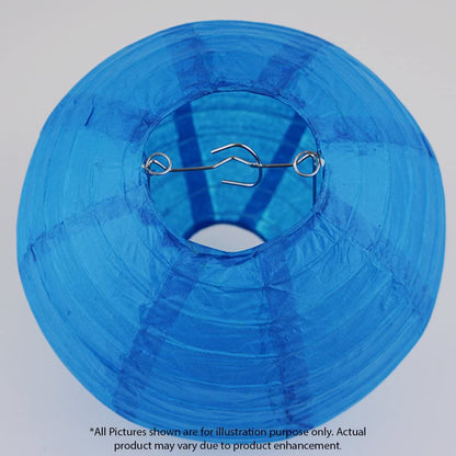 Blue Paper Lanterns -12"Inch Great For Birthday Parties, Wedding Or Baby Showers.